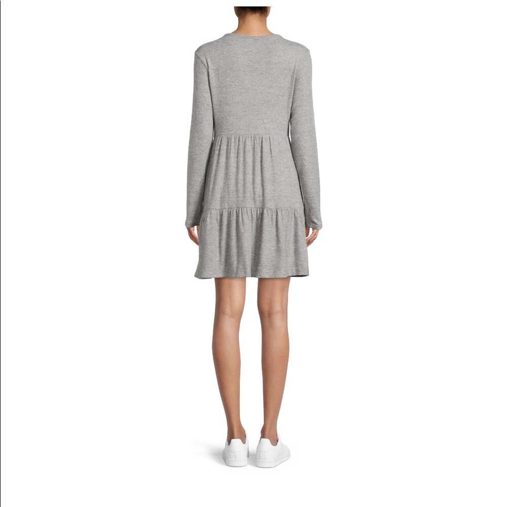 Women's Maternity Tiered Babydoll Dress - Picture 2 of 5